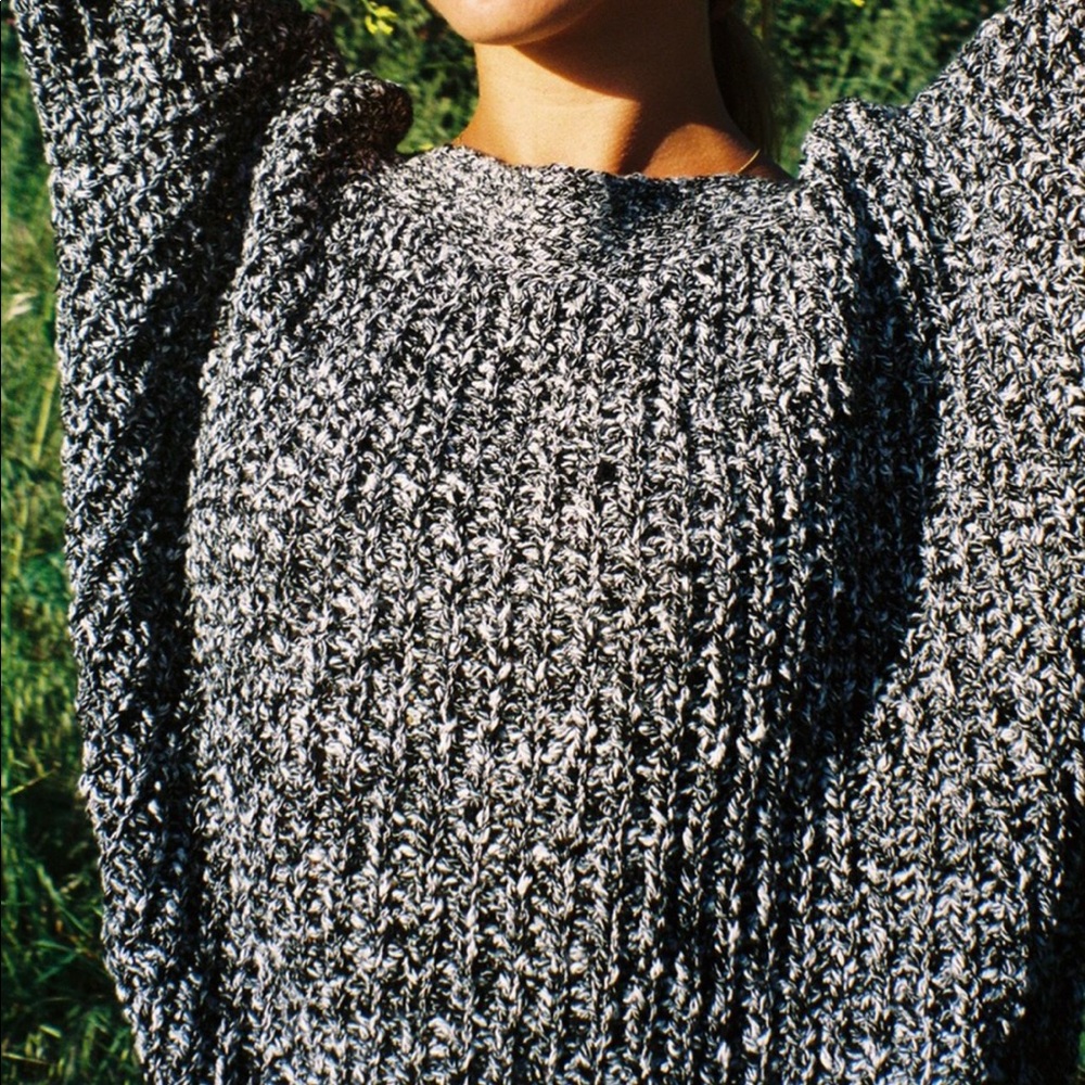 Sezane salt and pepper sweater